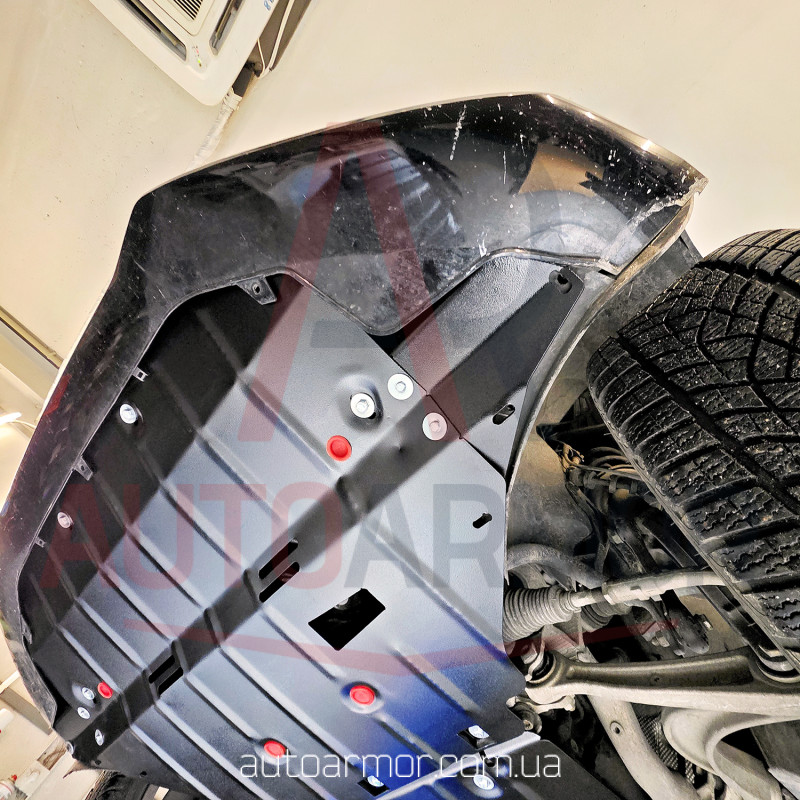 Захист двигуна Audi A4 B8 (2008-2015) крім Allroad Quattro Двигун: всі, [захищає Радіатор, Двигун, КПП] - ТИТАН (Є на складі, 2мм!)