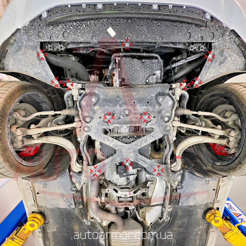 Захист двигуна Audi A4 B9 (2015-2025) Двигун: всі, [захищає Двигун та КПП] - ТИТАН