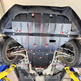 Захист двигуна Audi A5 8T (2007-2016) Двигун: всі, [захищає Радіатор, Двигун, КПП] - ТИТАН  (Є на складі, 2мм!)