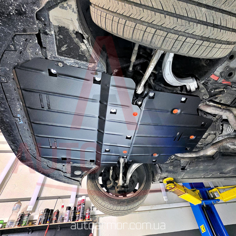 Захист двигуна Audi A6 C7 (2011-2018) Двигун: всі, [захищає Двигун та КПП] - ТИТАН (Є на складі, 2мм!)