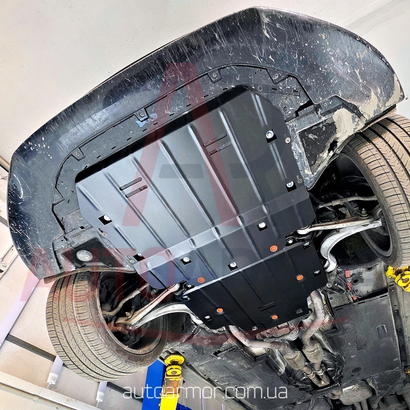 Захист двигуна Audi A6 C7 (2011-2018) Двигун: всі, [захищає Двигун та КПП] - ТИТАН (Є на складі, 2мм!)