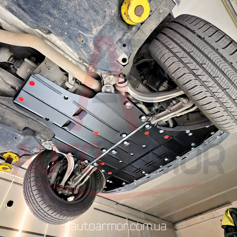 Захист двигуна Audi Q7 4M (2015+) замість пильовика Двигун: 3.0L та меньше, [захищає Радіатор, Двигун, КПП] - ТИТАН