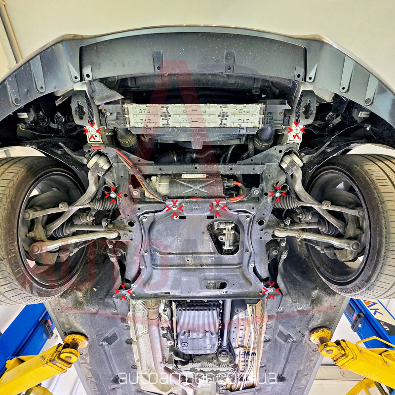 Захист двигуна BMW 3 Series F30/F31/F34/F35 (2012-2019) замість пильовика  4WD Двигун: Двигун: всі, [захищає Радіатор, Двигун] - ТИТАН