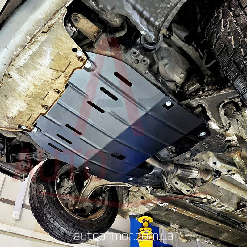 Захист двигуна Cadillac BLS (2006-2009) Двигун: всі, [захищає Двигун та КПП] - ТИТАН (Є на складі, 2мм!)
