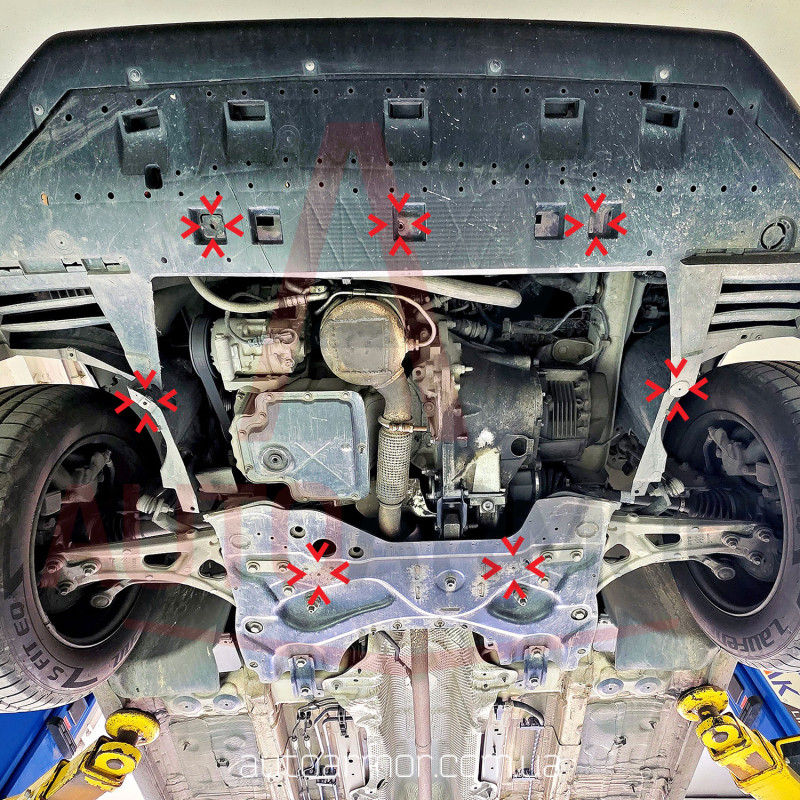 Захист двигуна Citroen Grand C4 Picasso II (2013-2022) Двигун: всі, [захищає Двигун, КПП] - ТИТАН (Є на складі, 2мм!)