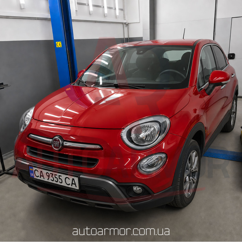 Захист двигуна Fiat 500X (2014-2024) Двигун: всі, [захищає Двигун та КПП] - ТИТАН (Є на складі, 2мм!)
