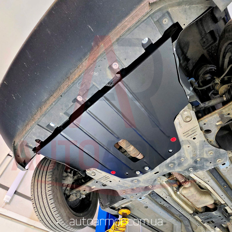 Захист двигуна Fiat 500X (2014-2024) Двигун: всі, [захищає Двигун та КПП] - ТИТАН (Є на складі, 2мм!)
