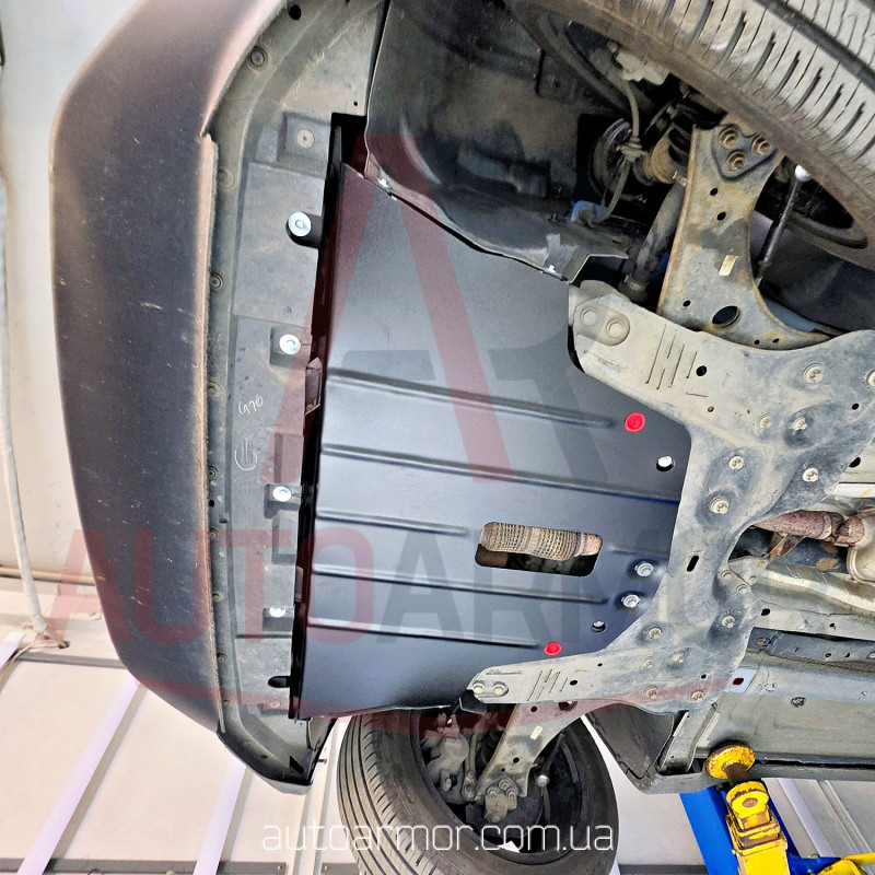 Захист двигуна Fiat 500X (2014-2024) Двигун: всі, [захищає Двигун та КПП] - ТИТАН (Є на складі, 2мм!)