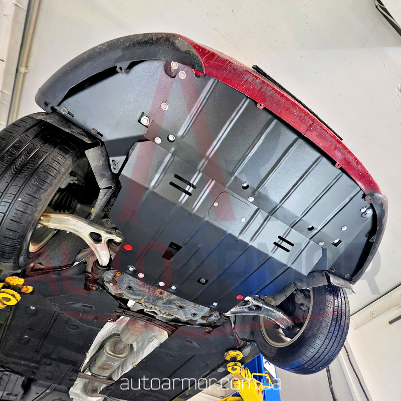 Захист двигуна Ford C-Max II (2009-2019) замість пильовика Двигун: Hybrid, [захищає Радіатор, Двигун, КПП] - ТИТАН