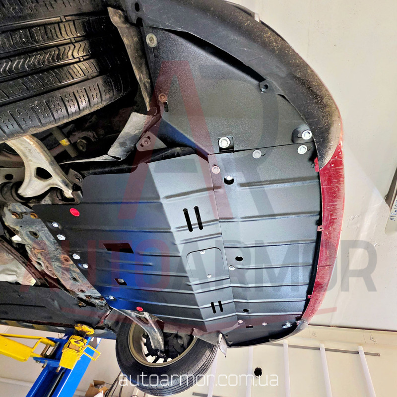 Захист двигуна Ford C-Max II (2009-2019) замість пильовика Двигун: Hybrid, [захищає Радіатор, Двигун, КПП] - ТИТАН