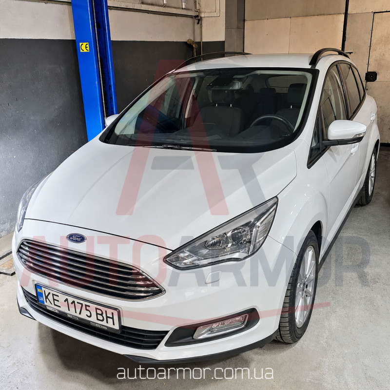 Захист двигуна Ford C-Max II (2009-2019) зверху пильовика Двигун: всі, [захищає Радіатор, Двигун, КПП] - ТИТАН (Є на складі, 2мм!)
