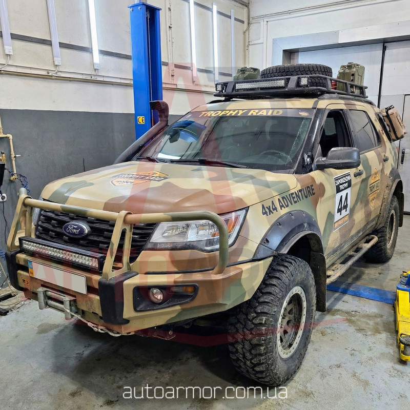 Захист двигуна Ford Explorer V (2010-2019) Двигун: крім EcoBoost, [захищає Двигун та КПП] - ТИТАН (Є на складі, 2мм!)