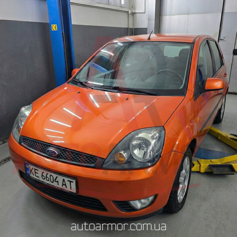 Захист двигуна Ford Fiesta V (2002-2010) Двигун: всі, [захищає Двигун та КПП] - ТИТАН (Є на складі, 2мм!)