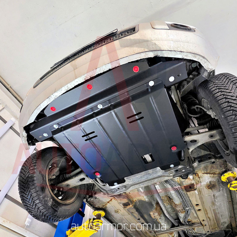 Захист двигуна Ford Fiesta V (2002-2010) Двигун: всі, [захищає Двигун та КПП] - ТИТАН (Є на складі, 2мм!)
