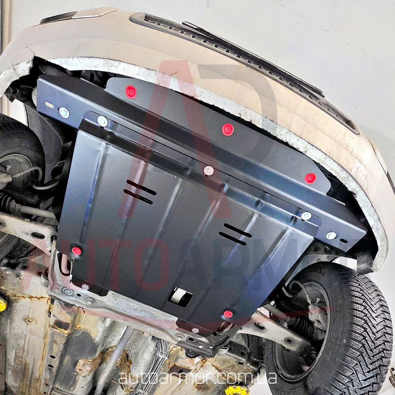 Захист двигуна Ford Fiesta V (2002-2010) Двигун: всі, [захищає Двигун та КПП] - ТИТАН (Є на складі, 2мм!)