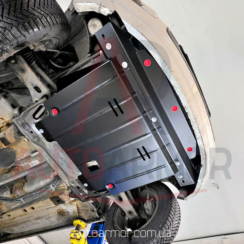 Захист двигуна Ford Fiesta V (2002-2010) Двигун: всі, [захищає Двигун та КПП] - ТИТАН (Є на складі, 2мм!)