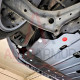 Захист двигуна Ford Fiesta VI (2008-2019) з бок. крилами Двигун: крім 1.0L, [захищає Двигун та КПП] - ТИТАН (Є на складі, 2мм!)