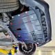 Захист двигуна Ford Fiesta VI (2008-2019) з бок. крилами Двигун: крім 1.0L, [захищає Двигун та КПП] - ТИТАН (Є на складі, 2мм!)