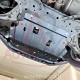 Захист двигуна Ford Fiesta VI (2008-2019) з бок. крилами Двигун: крім 1.0L, [захищає Двигун та КПП] - ТИТАН (Є на складі, 2мм!)