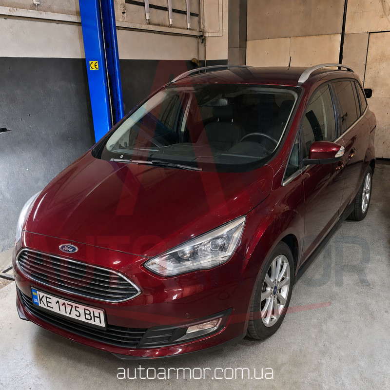Захист двигуна Ford Grand C-Max II (2009-2019) зверху пильовика Двигун: всі, [захищає Радіатор, Двигун, КПП] - ТИТАН (Є на складі, 2мм!)