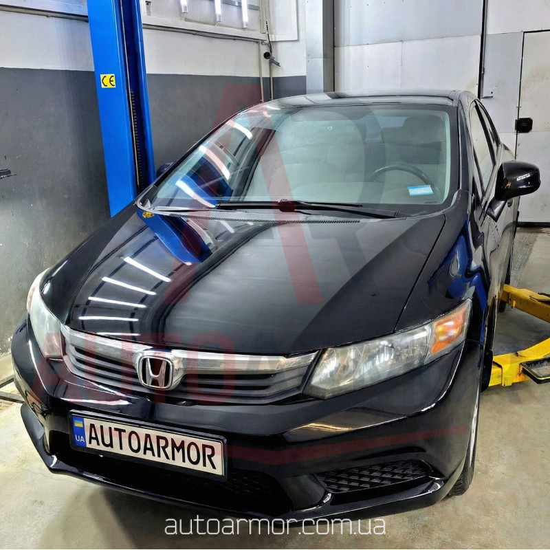 Захист двигуна Honda Civic IX (2012-2016) Седан Двигун: всі, [захищає Радіатор, Двигун, КПП] - ТИТАН