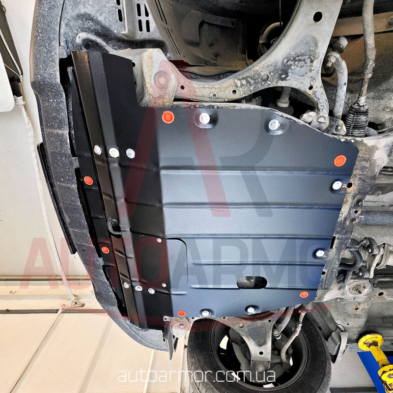 Защита двигателя Hyundai SantaFe II FL (2009-2012) Двигатель: все, [защищает Двигатель и КПП] - ТИТАН (Є на складі, 2мм!)