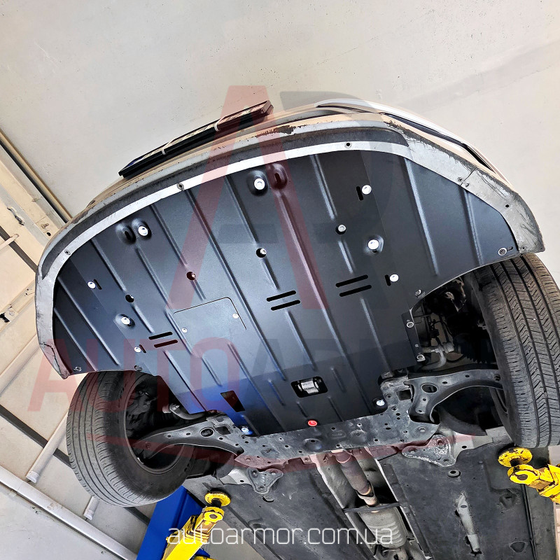 Защита двигателя Hyundai Sonata VII (LF) (2014-2023) вместо пыльника Двигатель: все, [защищает Радиатор, Двигатель, КПП] - ТИТАН (Є на складі, 2мм!)