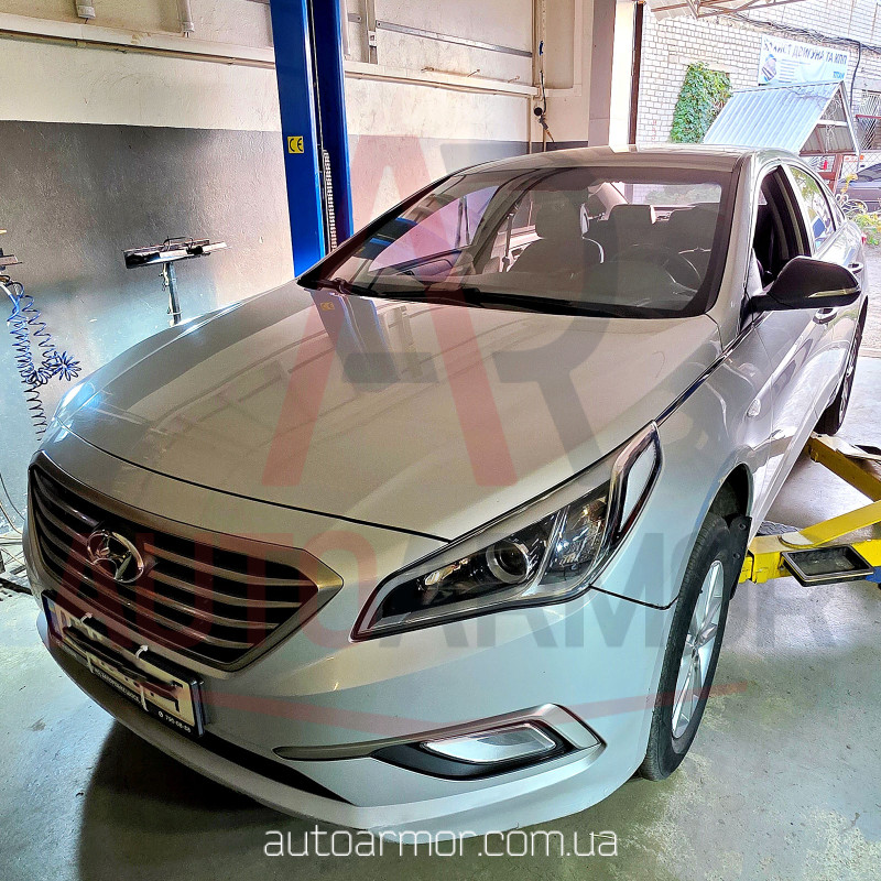 Защита двигателя Hyundai Sonata VII (LF) (2014-2023) вместо пыльника Двигатель: все, [защищает Радиатор, Двигатель, КПП] - ТИТАН (Є на складі, 2мм!)
