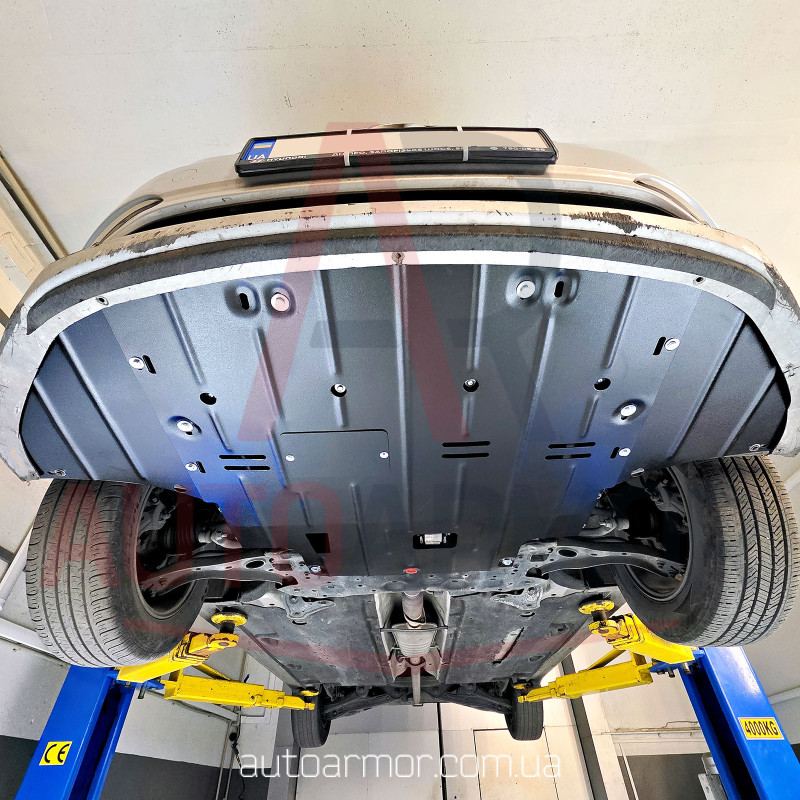 Защита двигателя Hyundai Sonata VII (LF) (2014-2023) вместо пыльника Двигатель: все, [защищает Радиатор, Двигатель, КПП] - ТИТАН (Є на складі, 2мм!)