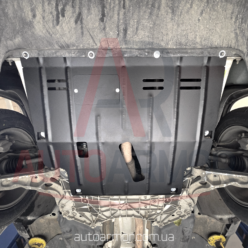 Захист двигуна Jeep Cherokee V (KL) (2013-2018) Двигун: 2.0L, 2.4L бензин, [захищає Двигун, КПП, Роздатка] - ТИТАН