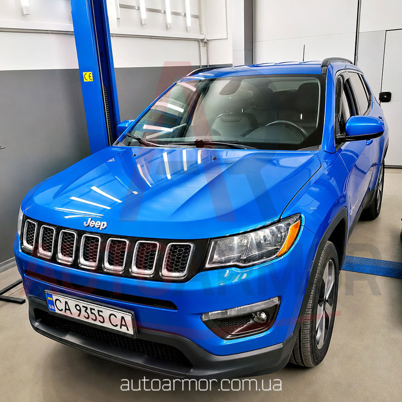 Защита двигателя Jeep Compass II (MP) (2016–2027) Двигатель: все версии, кроме Trailhawk, [защищает двигатель и коробку передач] — ТИТАН (Є на складі, 2мм!)