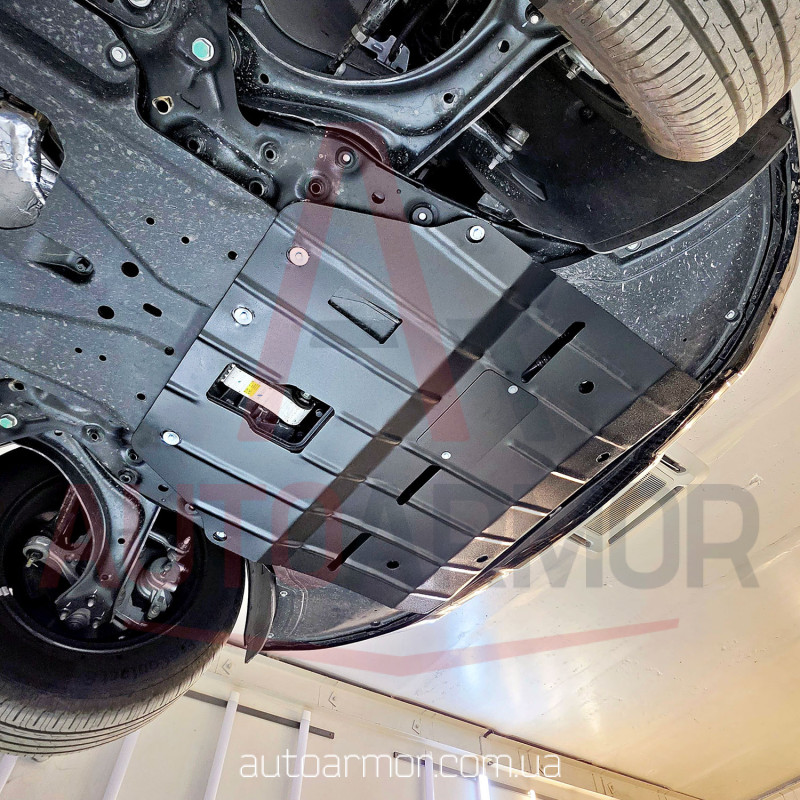 Захист двигуна Kia Sportage V (NQ5) (2021+) зверху пильовика Двигун: всі, [захищає Радіатор, Двигун, КПП] - ТИТАН