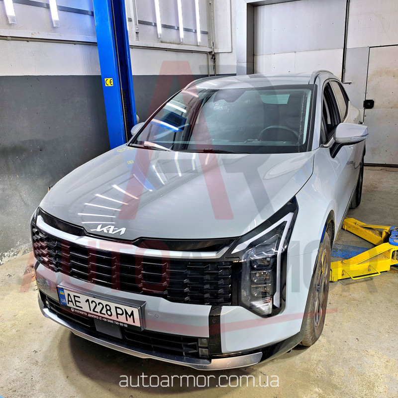 Захист двигуна Kia Sportage V (NQ5) (2021+) зверху пильовика Двигун: всі, [захищає Радіатор, Двигун, КПП] - ТИТАН