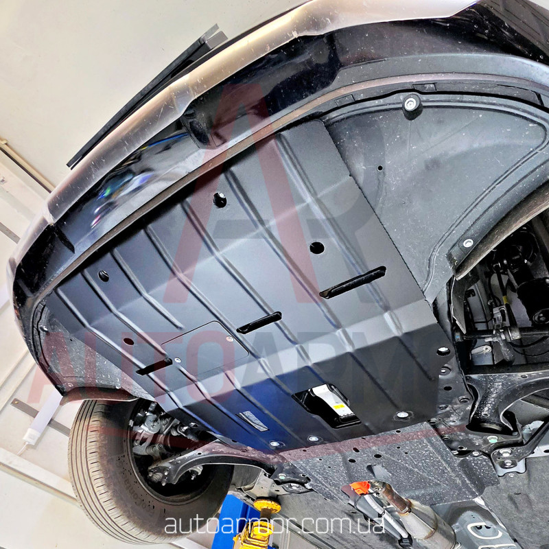 Захист двигуна Kia Sportage V (NQ5) (2021+) зверху пильовика Двигун: всі, [захищає Радіатор, Двигун, КПП] - ТИТАН