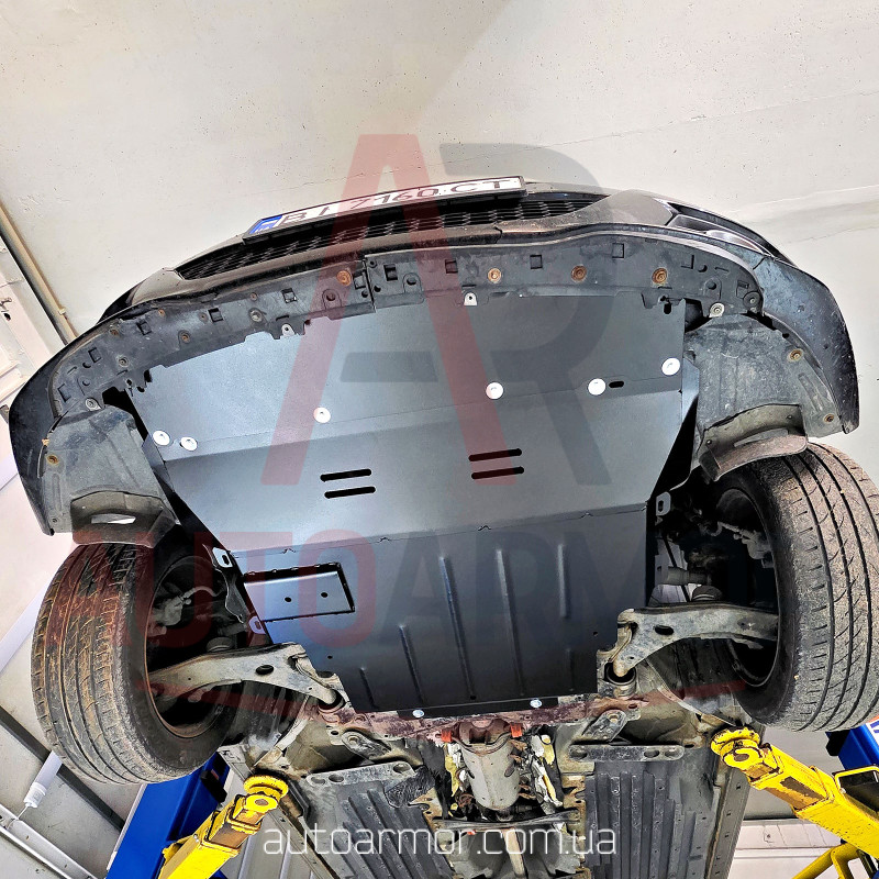 Захист двигуна Mazda 3 I (BK) (2003-2009) Двигун: 2.0L бензин, [захищає Радіатор, Двигун, КПП] - ТИТАН (Є на складі, 2мм!)