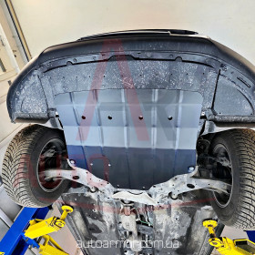 Захист двигуна Mazda CX-5 I (2012-2017) Клепальні гайки, Двигун: всі, [захищає Двигун та КПП] - ТИТАН (Є на складі, 2мм!)