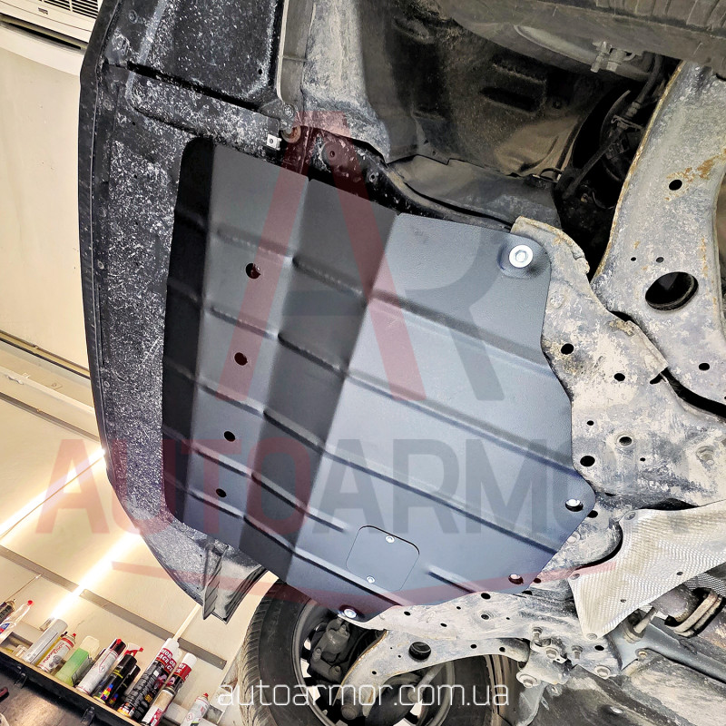 Захист двигуна Mazda CX-5 II (2017+) Клепальні гайки, Двигун: всі, [захищає Двигун та КПП] - ТИТАН (Є на складі, 2мм!)