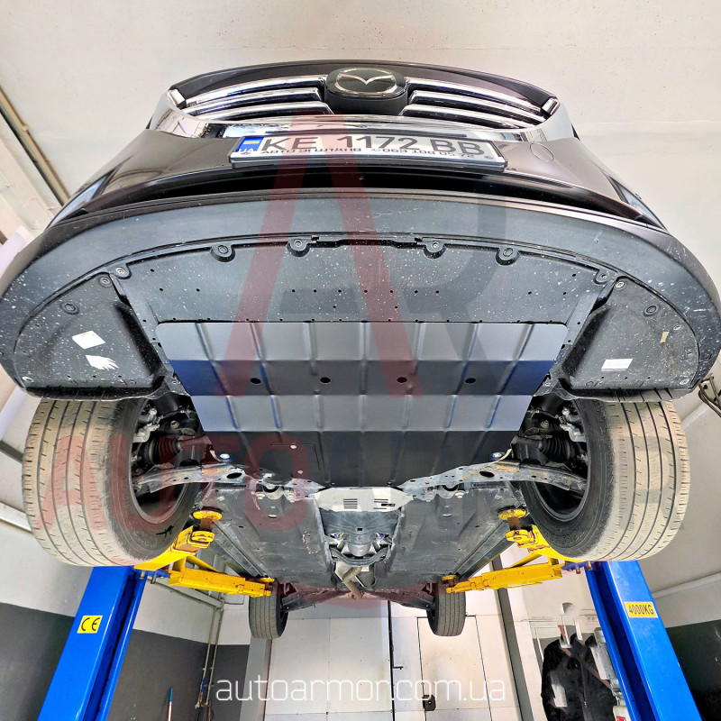 Захист двигуна Mazda CX-9 II (2016+) Двигун: всі, [захищає Радіатор, Двигун, КПП] - ТИТАН