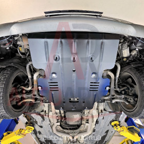 Защита двигателя Mercedes E (W211) (2002-2009) 4WD Двигатель: все, [защищает Радиатор и Двигатель] - ТИТАН