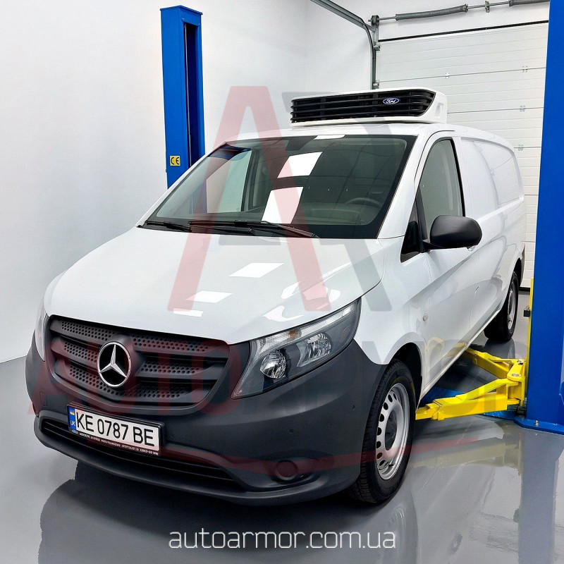 Захист двигуна Mercedes Vito (W447) (2014+) 2WD задній Двигун: всі, [захищає Радіатор та Двигун] - ТИТАН