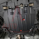 Защита двигателя Mitsubishi ASX (2010+) Двигатель: все, [защищает Двигатель и КПП] - ТИТАН