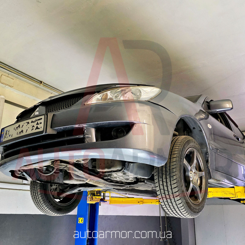 Защита двигателя Mitsubishi Lancer IX (2003-2008) Двигатель: все, [защищает Двигатель и КПП] - ТИТАН