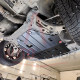 Защита двигателя Mitsubishi Outlander III (2012+) Двигатель: кроме 3.0L, [защищает Радиатор, Двигатель, КПП] - ТИТАН (Є на складі, 2мм!)
