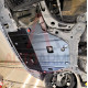 Защита двигателя Mitsubishi Outlander III (2012+) Двигатель: кроме 3.0L, [защищает Радиатор, Двигатель, КПП] - ТИТАН (Є на складі, 2мм!)