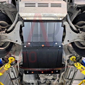 Защита двигателя Mitsubishi Pajero IV (2006-2021) Двигатель: все, [защищает Двигатель и КПП] - ТИТАН