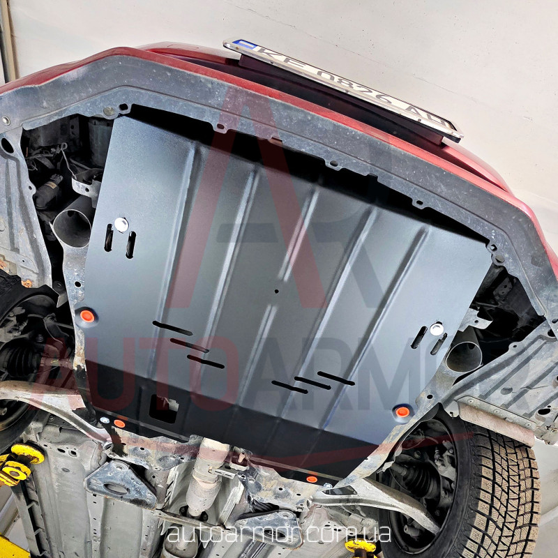 Защита двигателя Nissan Altima L33 (2013-2018) Двигатель: все, [защищает Радиатор, Двигатель, КПП] - ТИТАН