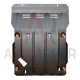 Защита двигателя Nissan Frontier D40 (2004-2021) Закладные, Двигатель: все, [защищает Радиатор, Двигатель, КПП] - ТИТАН (Є на складі, 2мм! 2.5мм!)