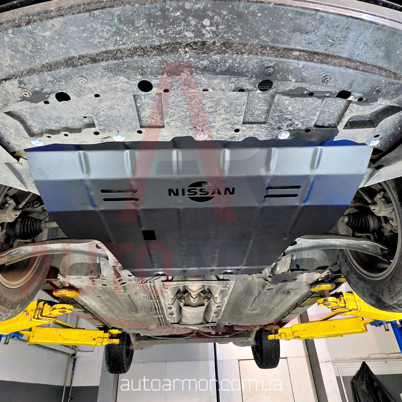 Защита двигателя Nissan Versa I (2006-2013) Двигатель: все, [защищает Двигатель и КПП] - ТИТАН
