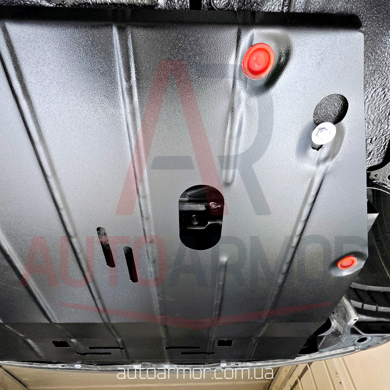 Захист двигуна Nissan X-Trail T32 (2014-2022) Закладні, Двигун: крім 2.5L, [захищає Радіатор, Двигун, КПП] - ТИТАН