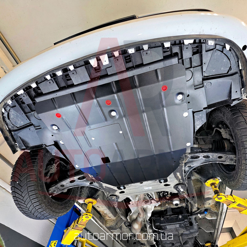 Захист двигуна Opel Vivaro II (2014-2019) Двигун: всі, [захищає Радіатор, Двигун, КПП] - ТИТАН (Є на складі, 2мм!)